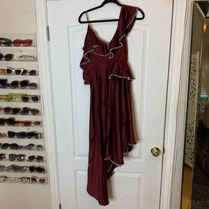 Maroon Pearl Dress